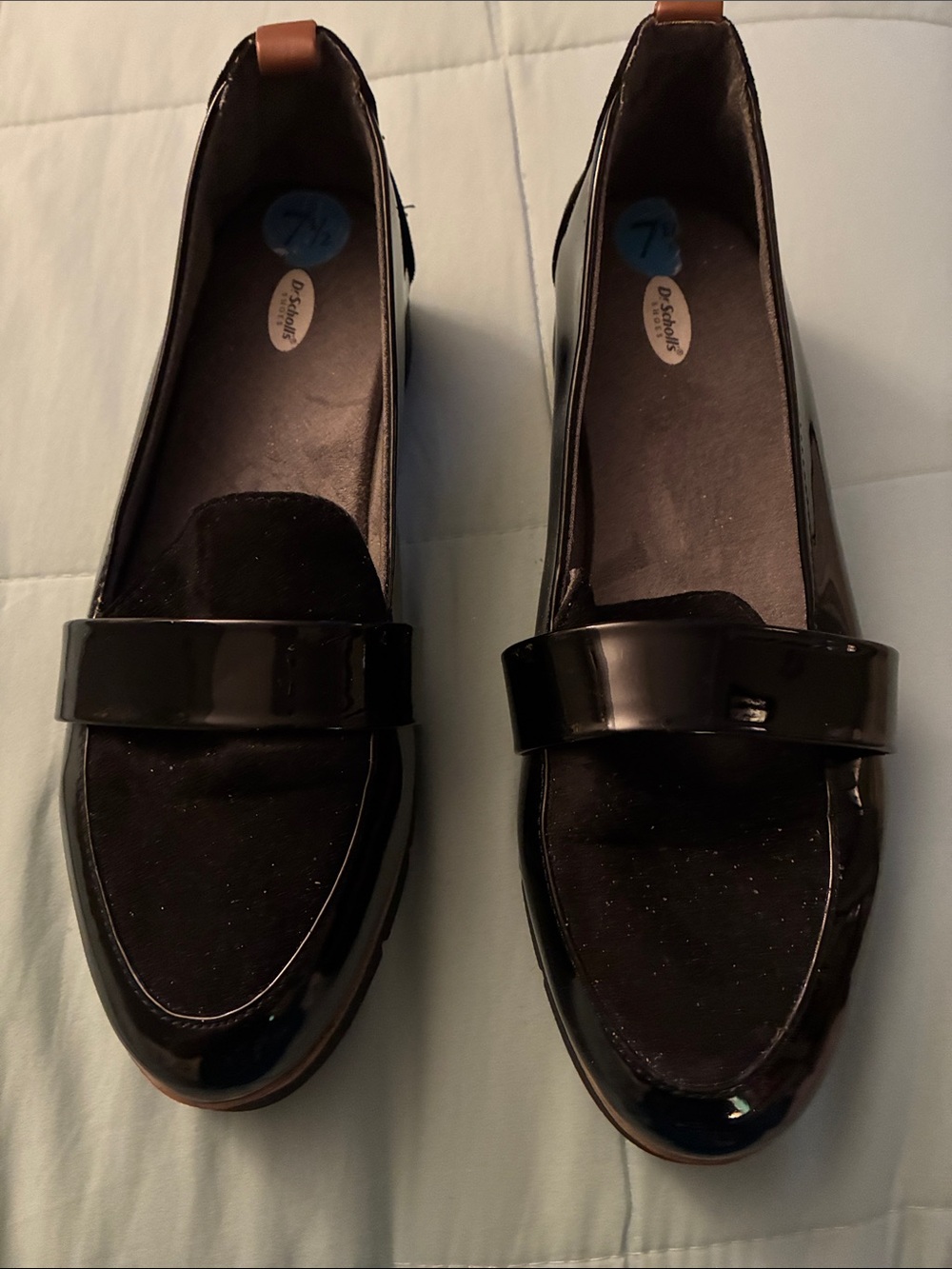 Dr. Scholl's Black Patent Loafers